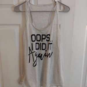 Oops I did it again maternity tank